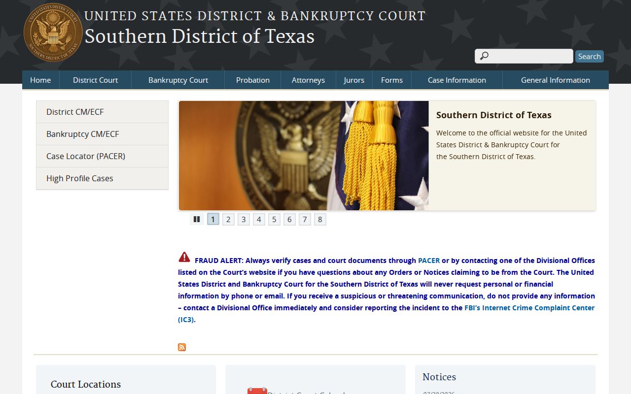 Fayette County federal criminal records Southern District of Texas